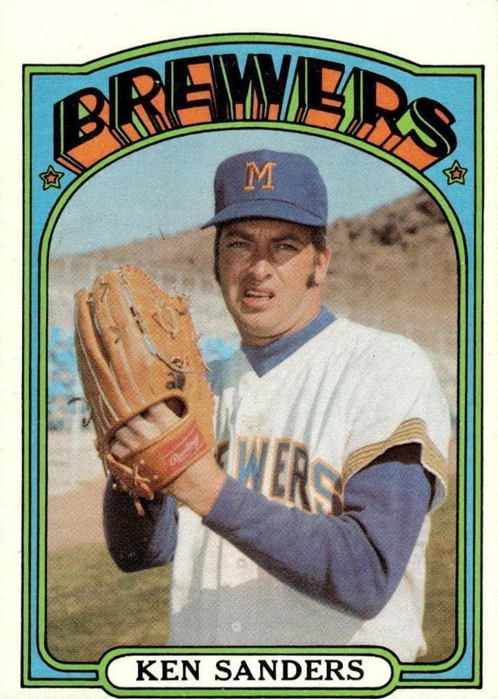 Ken Sanders 1972 topps Topps