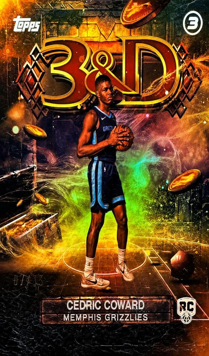 Cedric Coward 2025 topps Topps 3