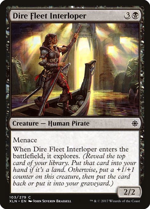 Dire Fleet Interloper 2017 Magic: The Gathering Ixalan