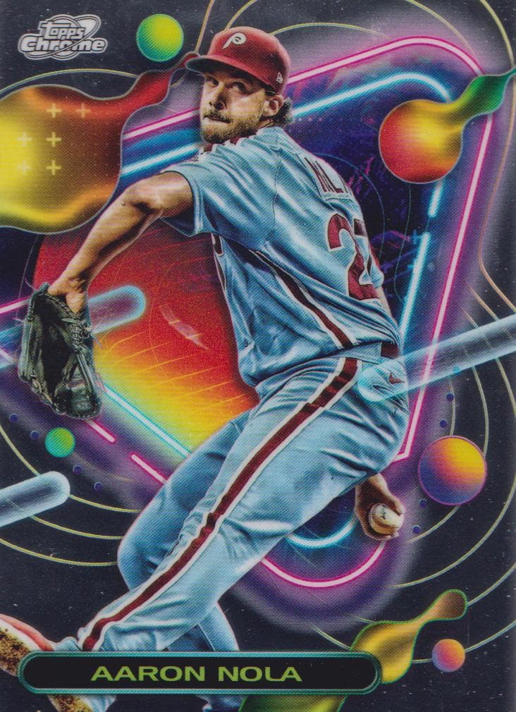 Aaron Nola 2023 topps Topps Cosmic Chrome