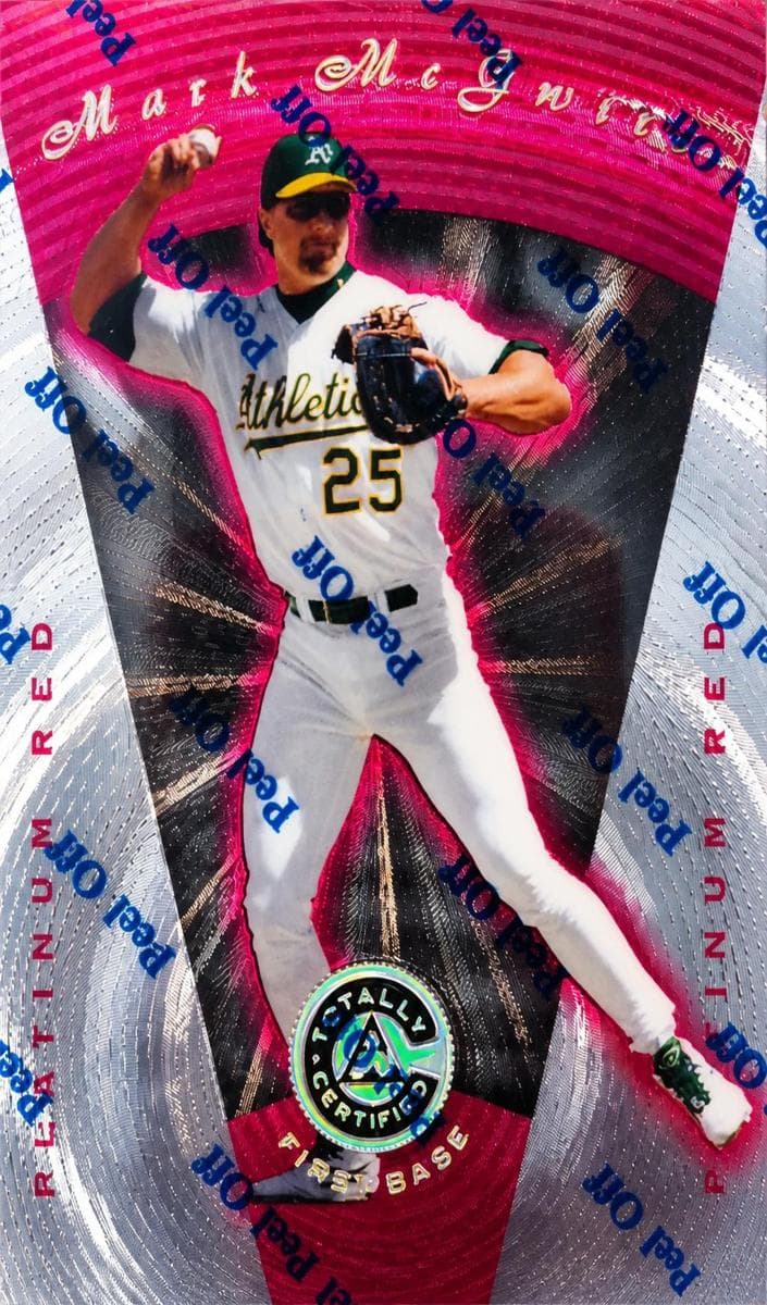 Mark McGwire 1997 panini Pinnacle Totally Certified