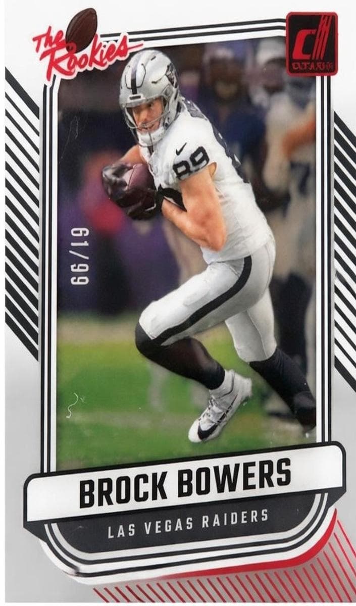 Brock Bowers 2024 panini Clearly Donruss