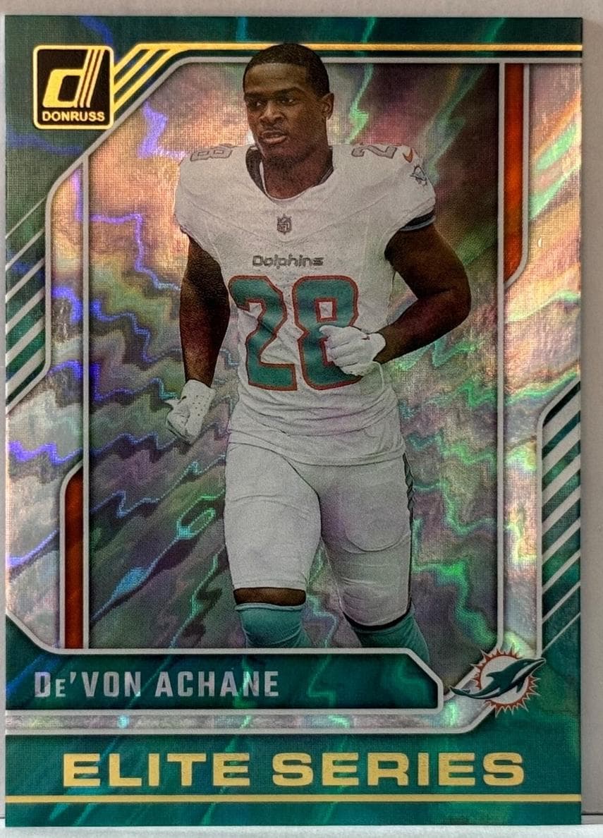 De'Von Achane 2024 Illusions auto card