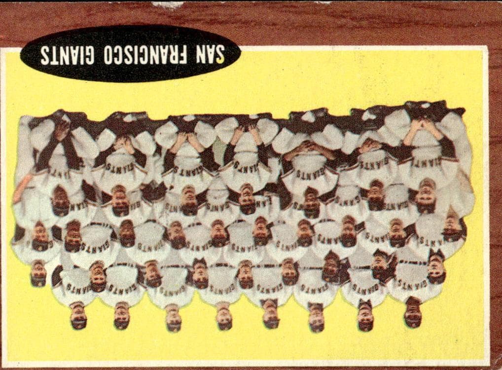 San Francisco Giants 1962 topps