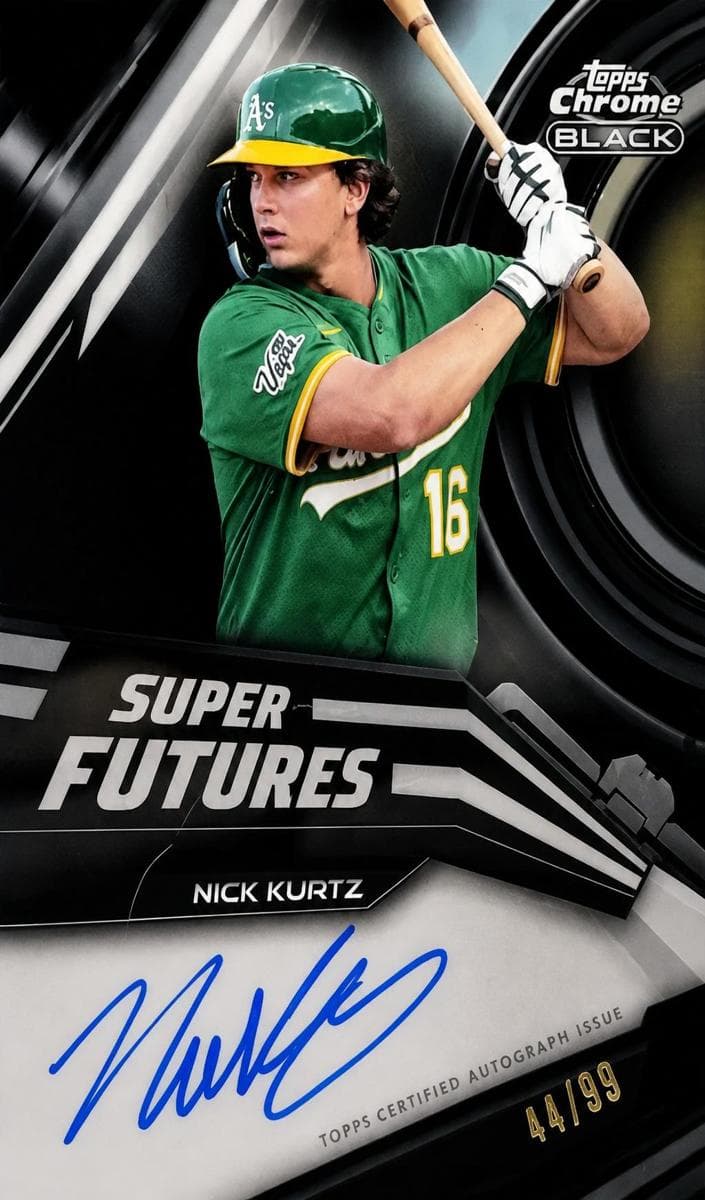 Nick Kurtz 2026 topps Topps Chrome Black