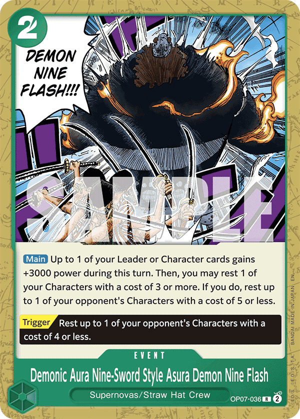 Demonic Aura Nine-Sword Style Asura Demon Nine Flash 2025 One Piece