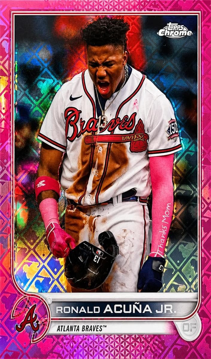 Ronald Acuña Jr. 2022 topps Topps Chrome Logofractor Edition