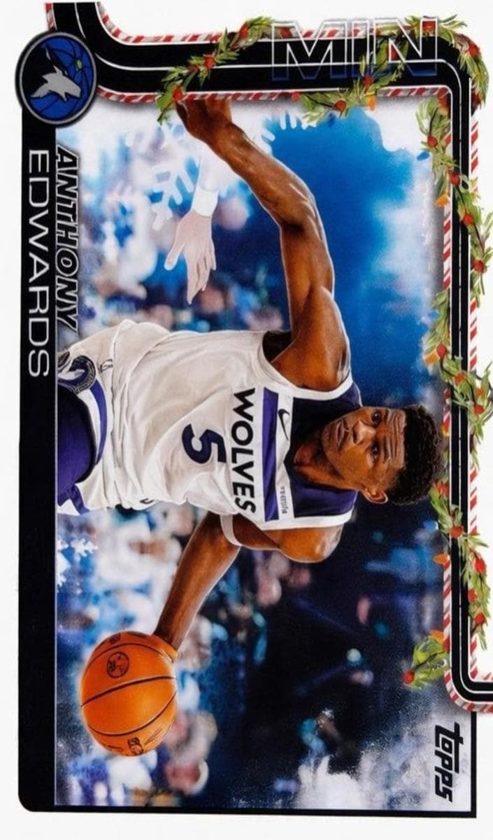 Anthony Edwards 2025 topps Topps Holiday