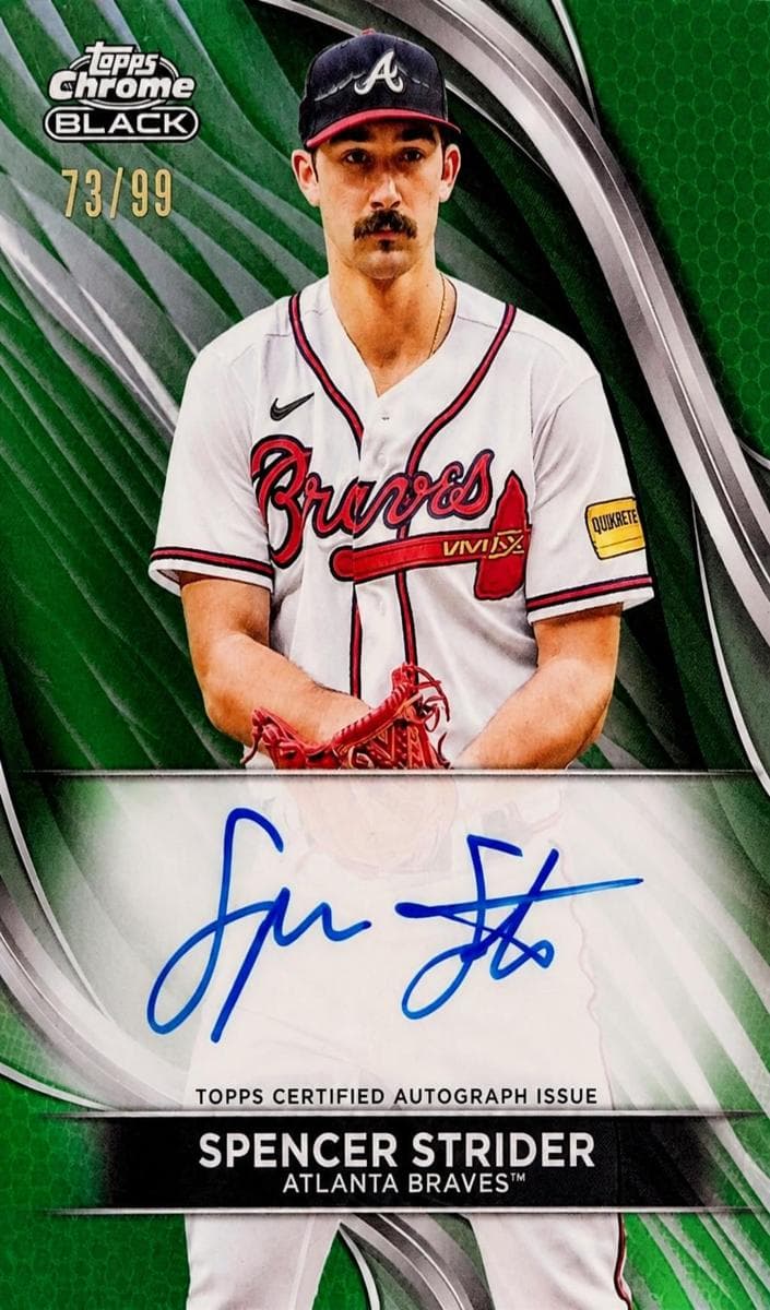 Spencer Strider 2024 topps Topps Chrome Black
