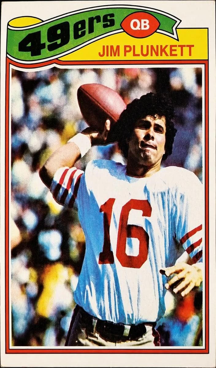 Jim Plunkett 1977 topps Topps Mexican