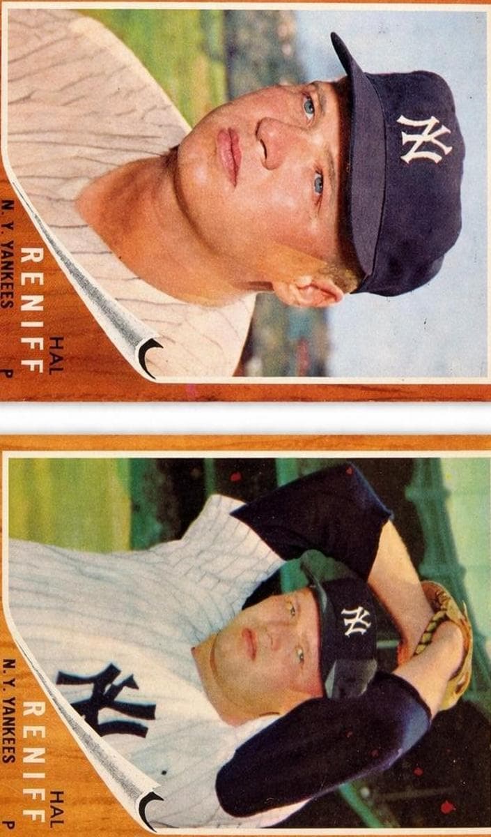 Hal Reniff New York Yankees 1962 topps Topps