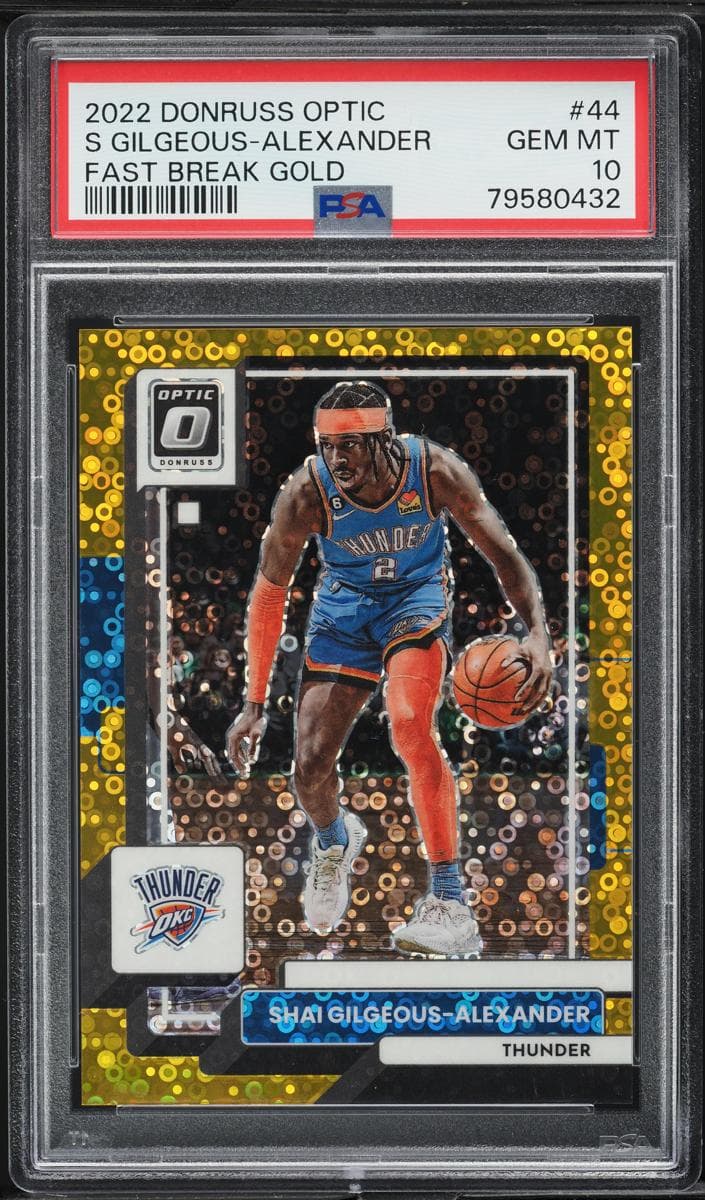 Shai Gilgeous-Alexander 2022 panini Donruss Optic