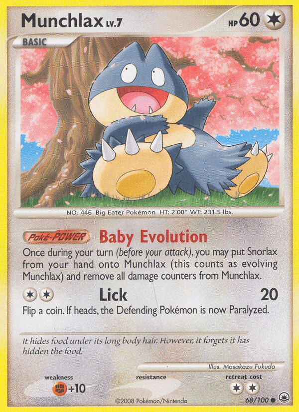 Munchlax 2008 Pokemon Majestic Dawn