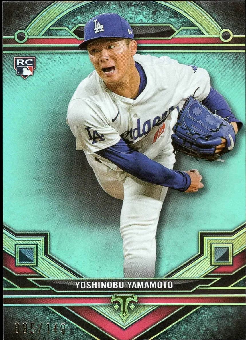 Yoshinobu Yamamoto 2024 topps Topps Triple Threads