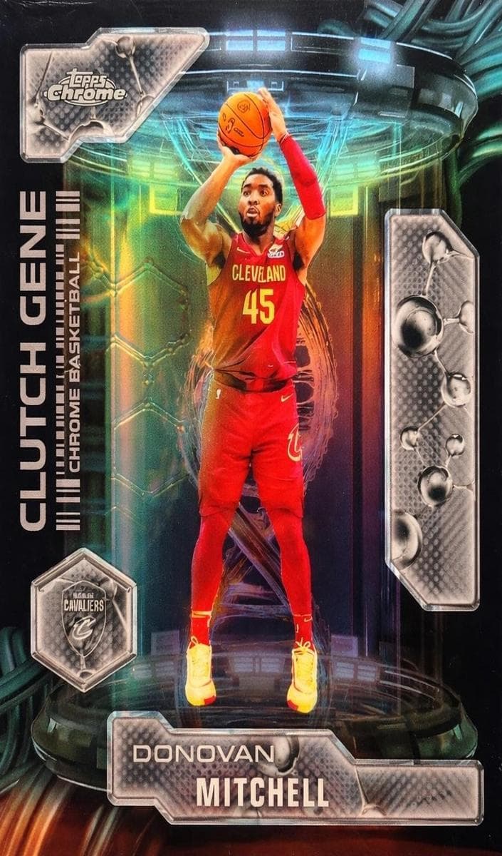 Donovan Mitchell 2025 topps Topps Chrome