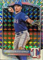 Devin Fitz-Gerald 2025 bowman Bowman Chrome Prospects - Blue Geometric Refractor (1st)