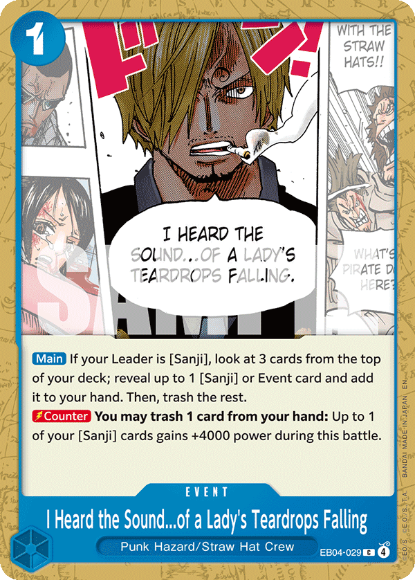 I Heard The Sound...Of A Lady's Teardrops Falling 2026 One Piece