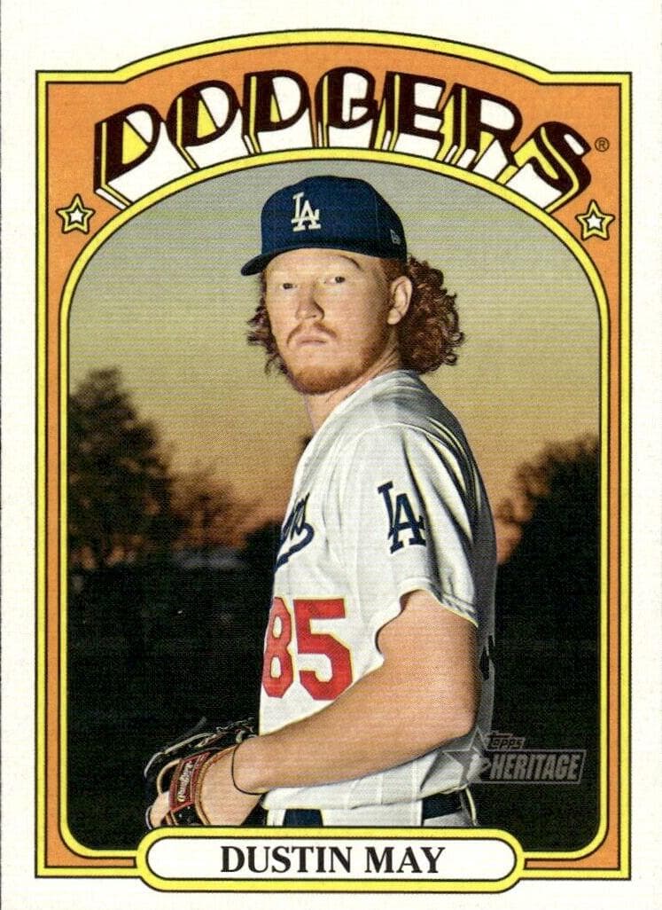 Dustin May 2021 topps Topps Heritage