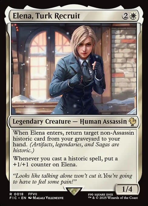 Elena, Turk Recruit 2025 Magic: The Gathering Final Fantasy Commander