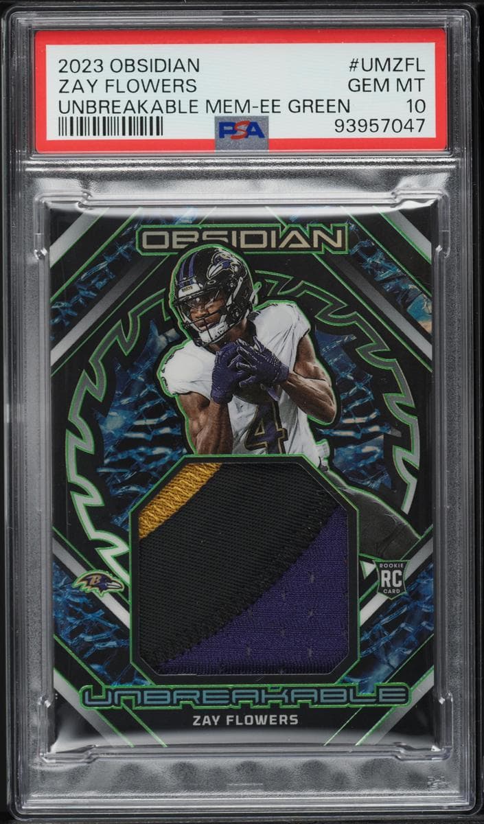 Zay Flowers 2023 panini Obsidian