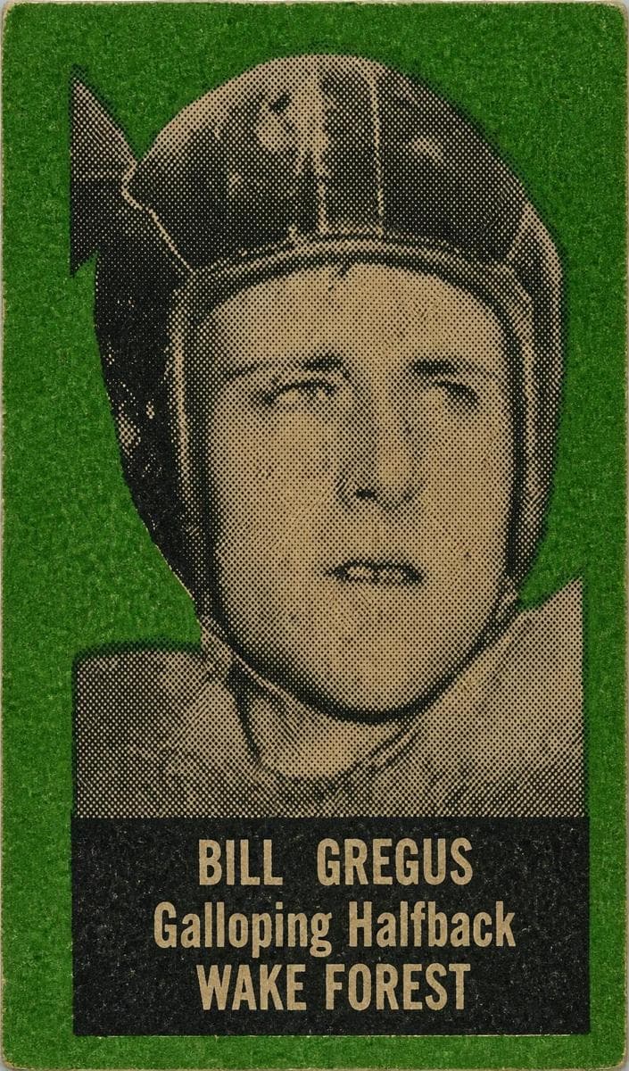 Bill Gregus 1950 topps