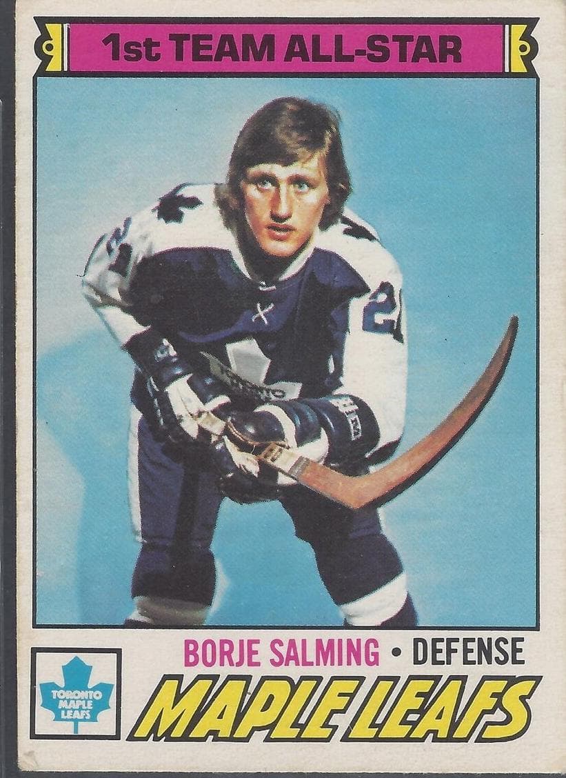 Borje Salming 1977 topps O-Pee-Chee