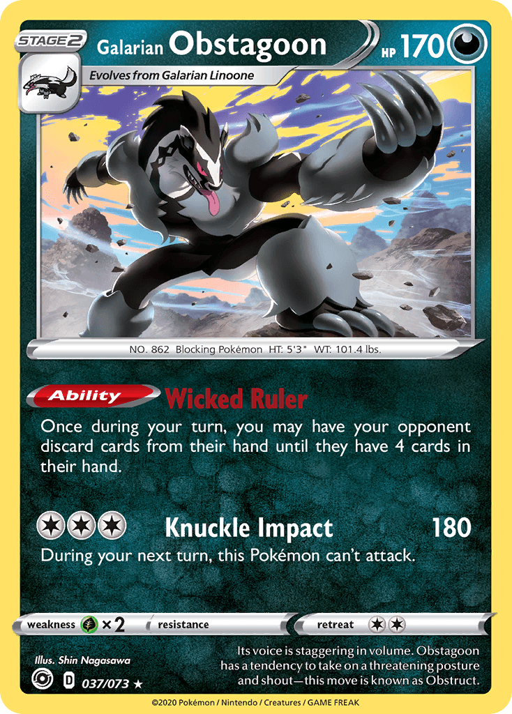 Galarian Obstagoon #37