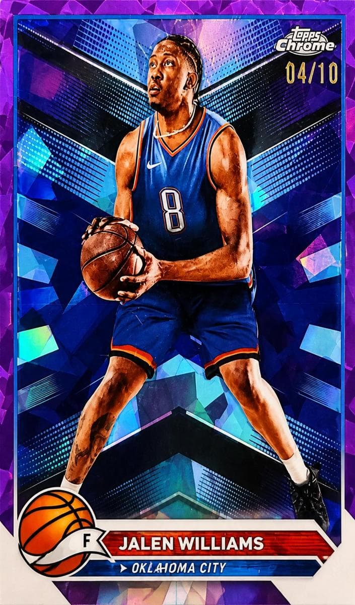 Jalen Williams 2023 topps Topps Chrome Sapphire Edition