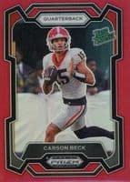 Carson Beck 2024 panini Prizm Draft Picks Gold