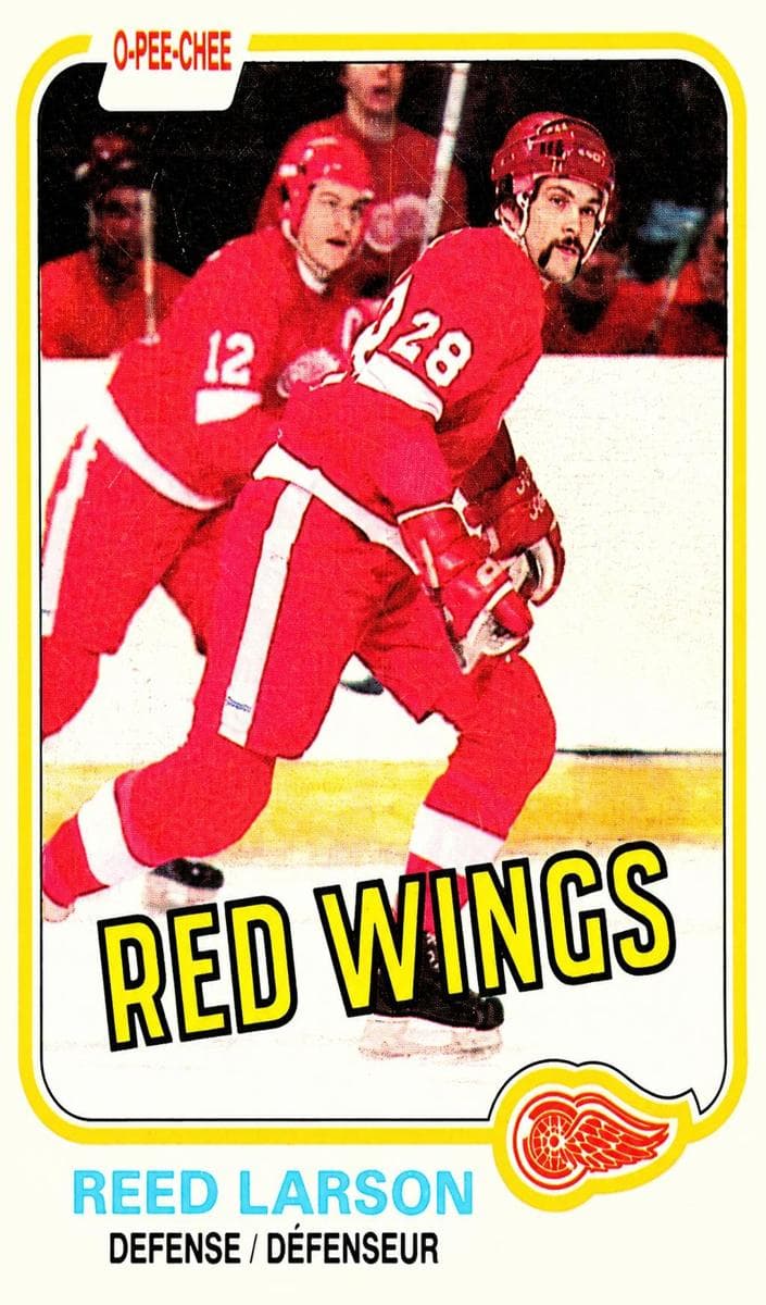 Reed Larson 1981 topps O-Pee-Chee