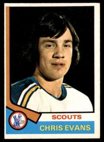 Chris Evans 1974 topps O-Pee-Chee