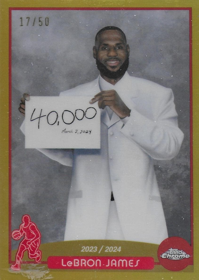 LeBron James 2023 topps Topps Chrome