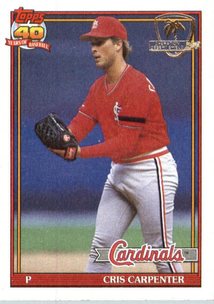 Cris Carpenter 1991 topps Topps