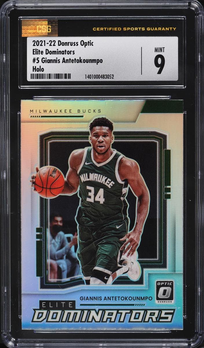Giannis Antetokounmpo 2021 panini Donruss Optic