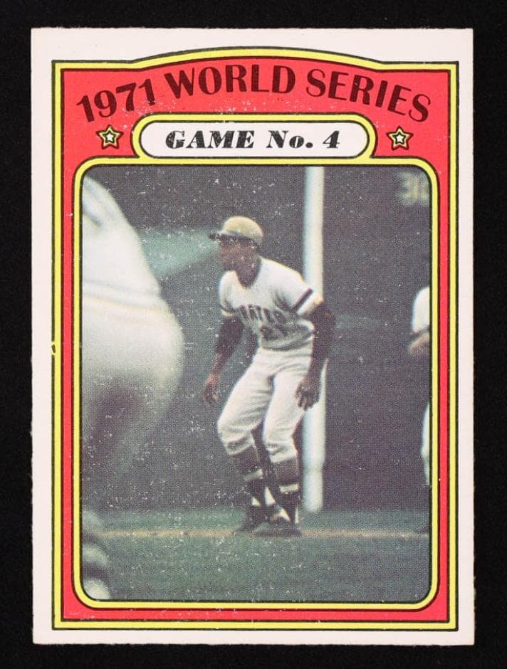 1971 World Series Game No. 4 1972 topps O-Pee-Chee