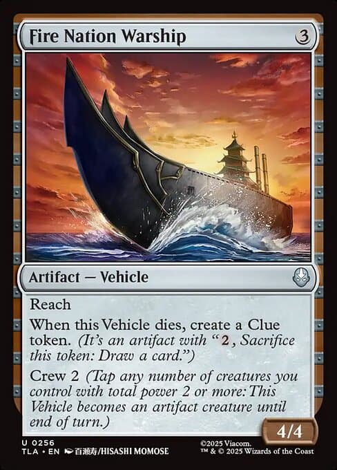 Fire Nation Warship 2025 Magic: The Gathering Avatar: The Last Airbender