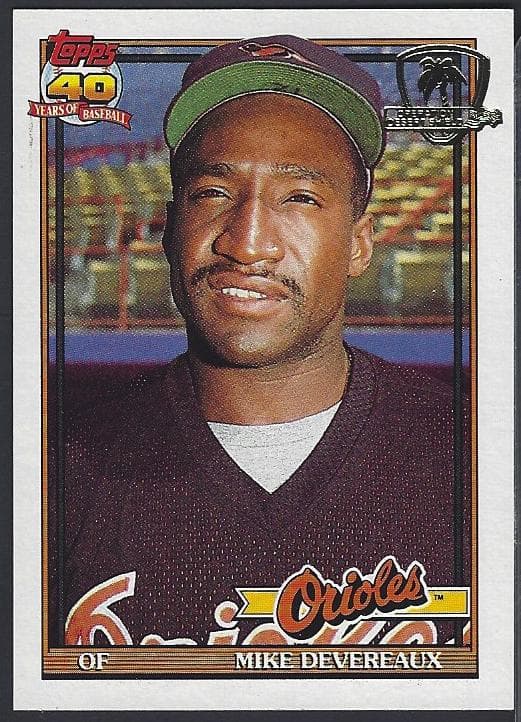 Mike Devereaux 1991 topps Topps