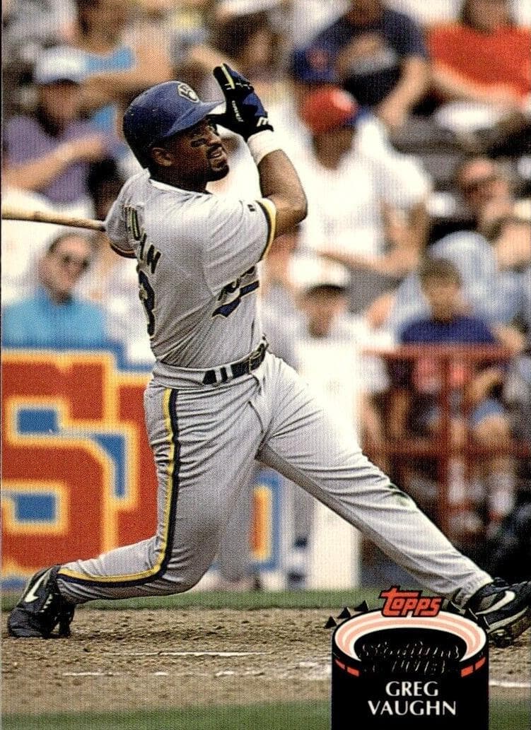 Greg Vaughn 1992 unknown Stadium Club