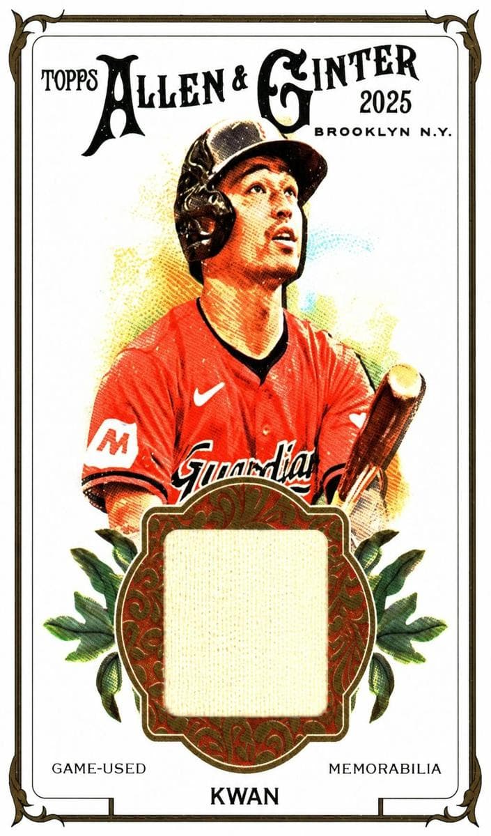 Steven Kwan 2025 topps Allen & Ginter