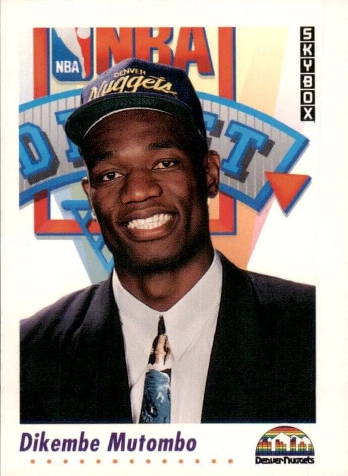 Dikembe Mutombo 1991 fleer SkyBox
