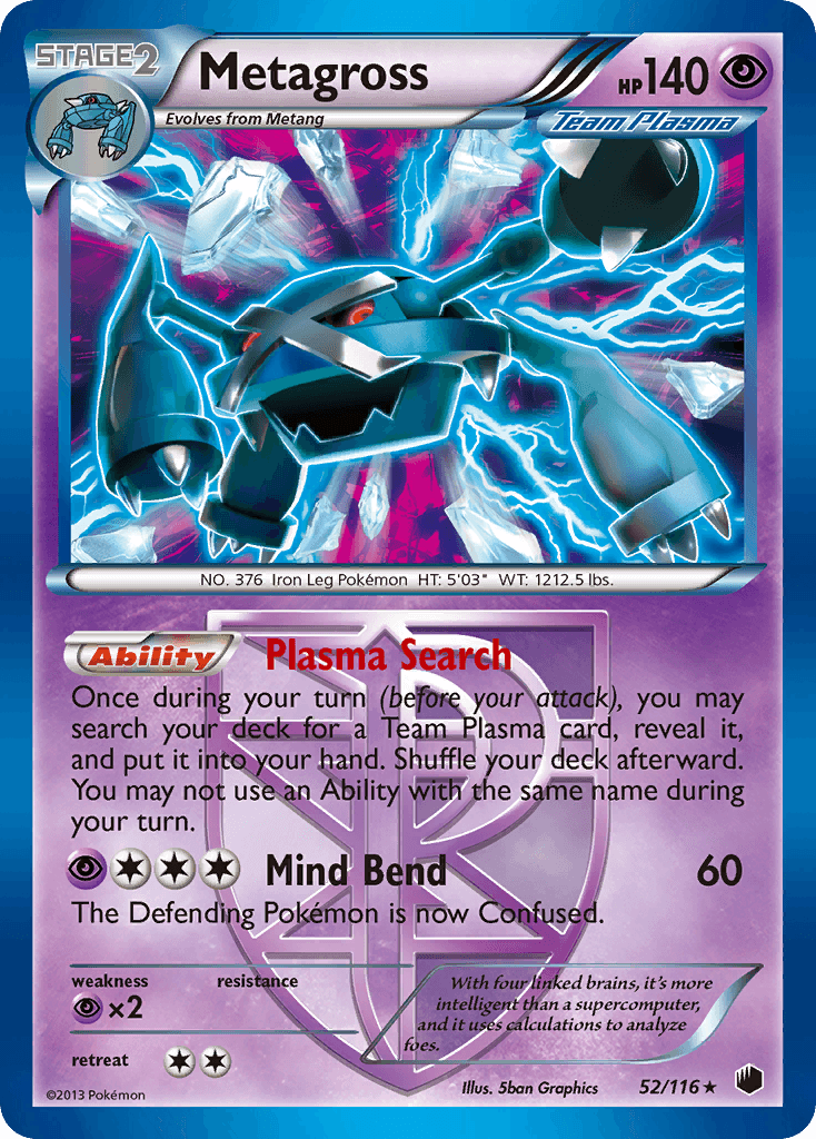 Metagross 2013 Pokemon Plasma Freeze