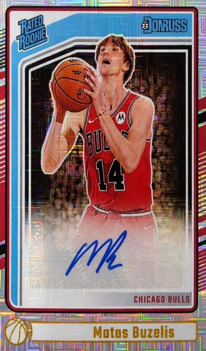 Matas Buzelis 2024 Donruss auto card