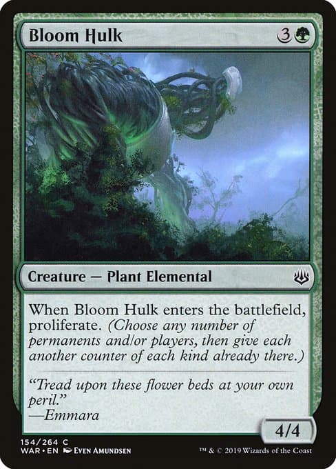 Bloom Hulk 2019 Magic: The Gathering War of the Spark