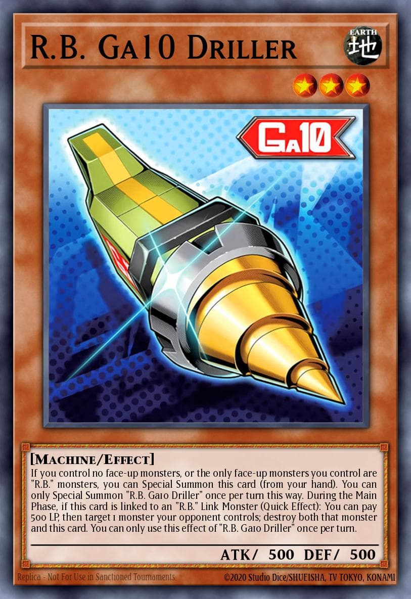 R.B. Ga10 Driller 2025 Yu-Gi-Oh! Duelist's Advance