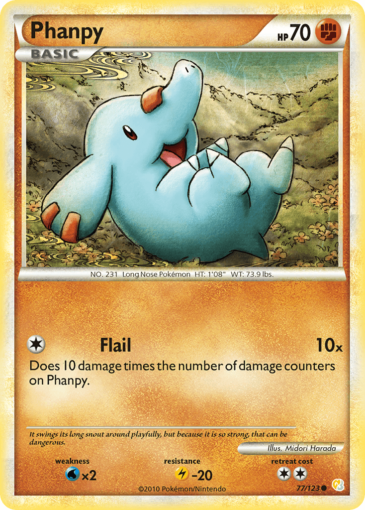 Phanpy 2010 Pokemon HeartGold & SoulSilver