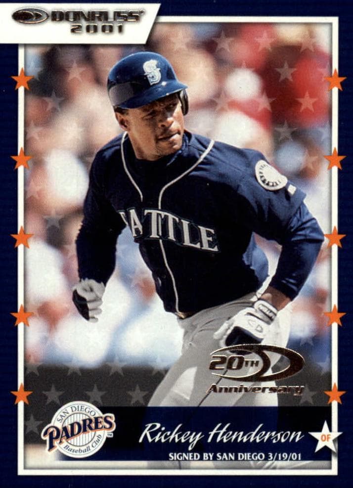 Rickey Henderson 2001 panini Donruss