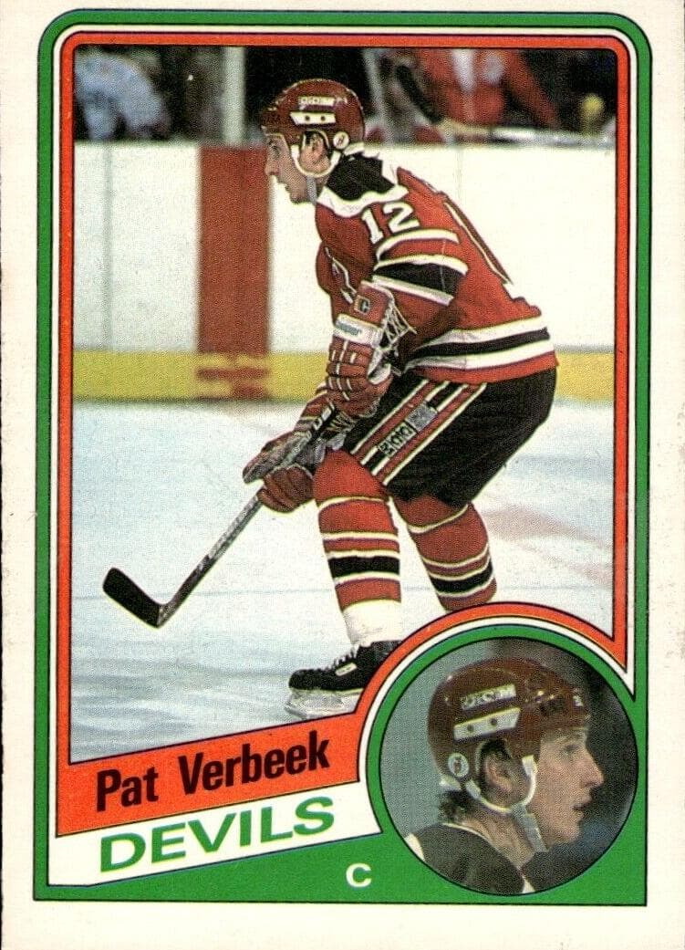 Pat Verbeek 1984 topps O-Pee-Chee