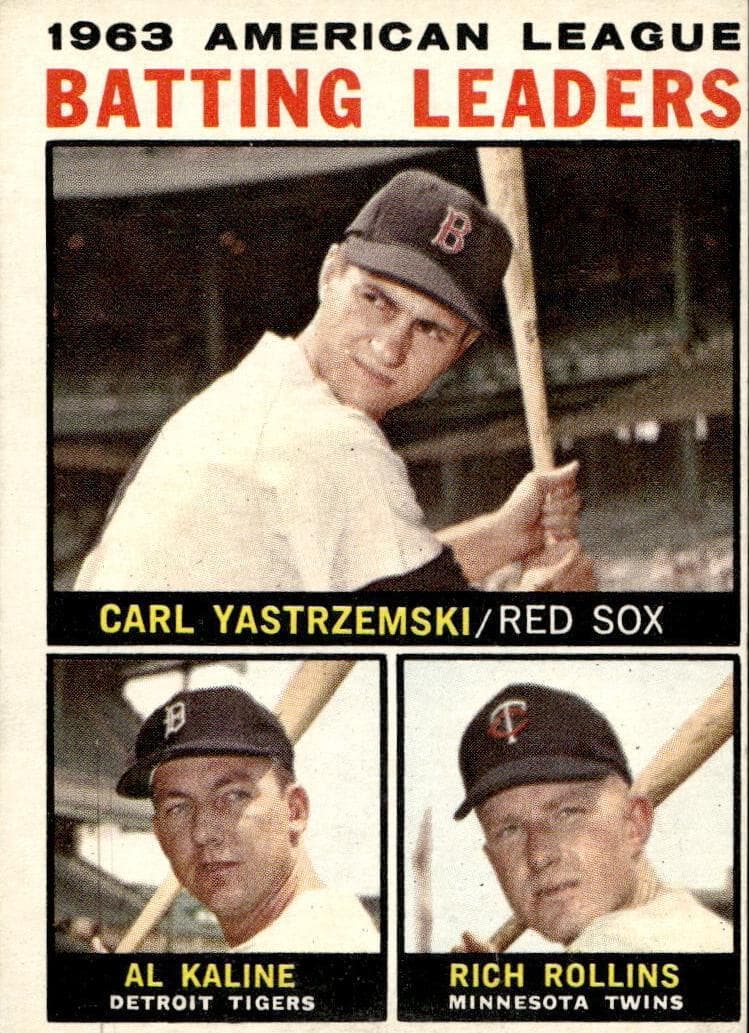1963 American League Batting Leaders (Carl Yastrzemski / Al Kaline / Rich Rollins) #8