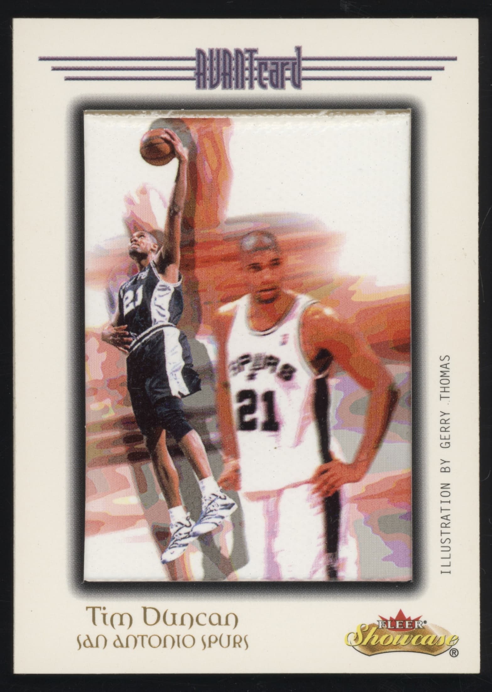 Tim Duncan 2000 fleer Showcase