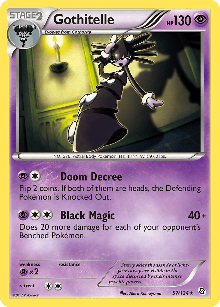 Gothitelle 2012 Pokemon Dragons Exalted